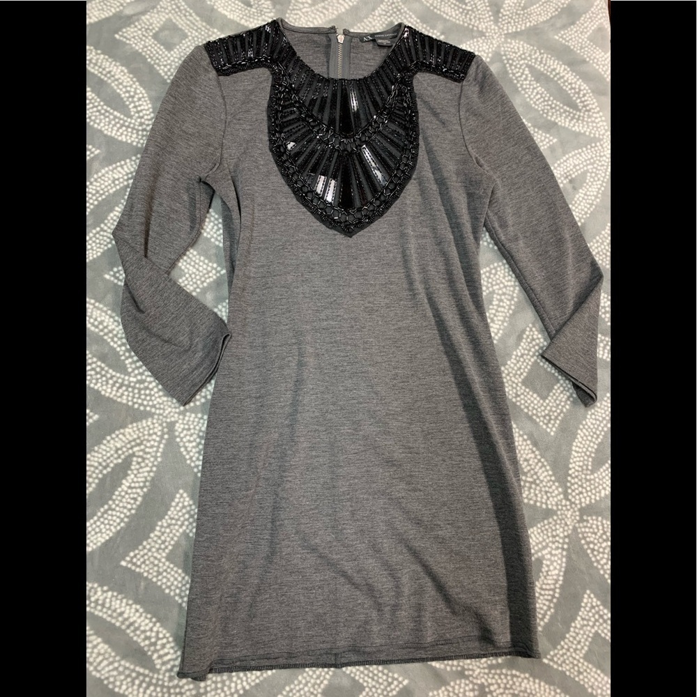 Armani‎ exchange gray knit dress S